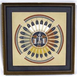 Navajo Sand Painting by Rosabelle Ben