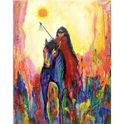 Original Acrylic Painting by Kills Thunder