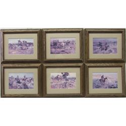 6 Charles Russell Framed Prints