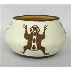 Zuni Frog Pottery Bowl by Quanita Kalestewa