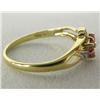 Image 2 : Thailand 10Kt P Yellow Gold Diamond Ruby Ring