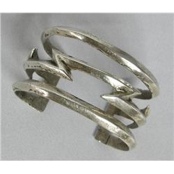 Navajo Sterling Silver Lightening Bolt Bracelet