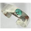 Image 1 : Navajo Silver Turquoise Bracelet w/Hallmark SG