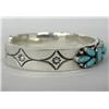 Image 2 : Silver Turquoise Bracelet Southwest Style