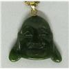 Image 1 : Estate Jade Buddha Head Necklace