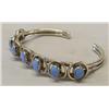 Image 2 : Navajo Sterling Silver and Opal Bracelet