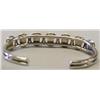 Image 3 : Navajo Sterling Silver and Opal Bracelet