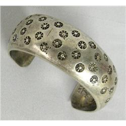 Navajo Sterling Silver Bracelet w/Hallmark JL