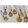 Image 2 : 6 Handprinted Reproduction DeGrazia Necklaces