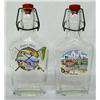 Image 1 : 2 German Schnapps Glass Flasks