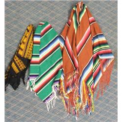 3 Mexican Textile Throws