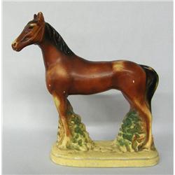 Vintage Carnival Chalk Horse Statue