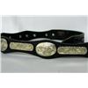 Image 2 : Leather Western Belt With Conchos