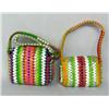 Image 2 : 2 Mexican Handmade Gum Wrapper Purses