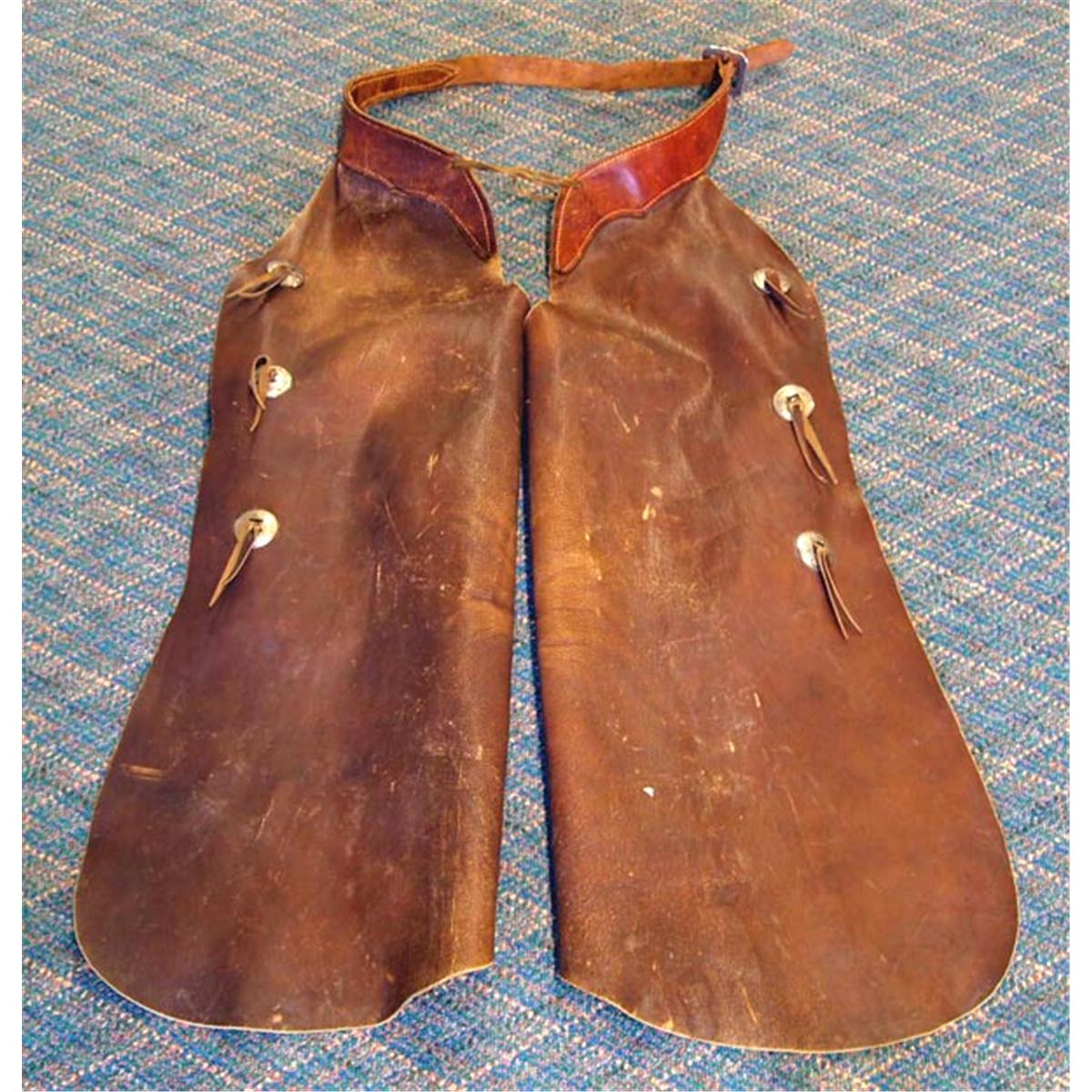 Cowboy Leather Batwing Chaps