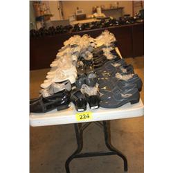 Table Lot of Dress Shoes