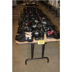 Table Lot of Dress Shoes
