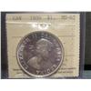 Image 1 : 1959 Silver dollar ICCS MS62