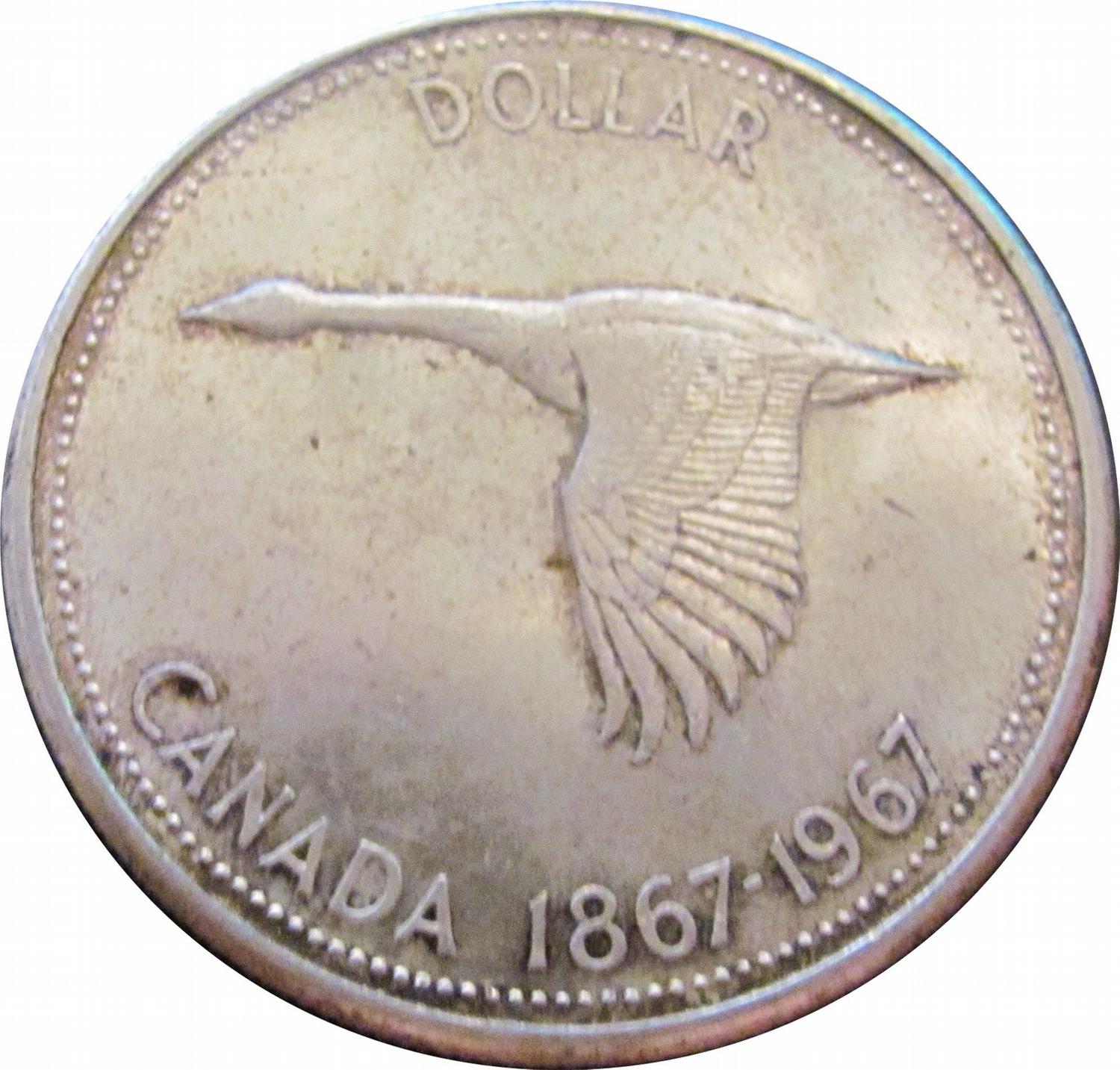 1967 Canada's centennial silver dollar 1967 Canada's centennial silver dollar