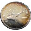 Image 1 : 1958 silver 25 cents, what a toning, the tone speaks for itself