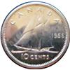 Image 1 : High end 1956 silver 10 cents