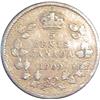 Image 1 : 1909 round leaf silver 5 cents