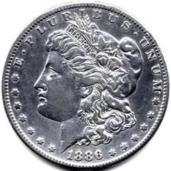 1886-S MORGAN SILVER DOLLAR-CIRC