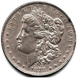 RARE 1878 8 TAIL FEATHERS VAM 9 MORGAN SILVER DOLLAR-CIRC