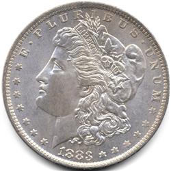 1883-O MORGAN SILVER DOLLAR-CH BU
