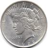 Image 1 : 1922 SILVER PEACE DOLLAR-LIGHTLY CIRC
