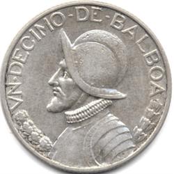 1947 PANAMA SILVER 1/4 BALBOA-NICE