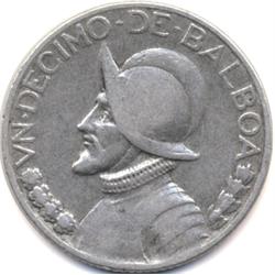 1931 PANAMA SILVER 1/4 BALBOA-NICE