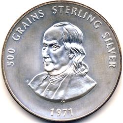 J.A.W. 500 GRAIN SILVER ROUND .999-BU