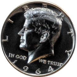3ea. 1964 SILVER KENNEDY HALF DOLLARS-BU