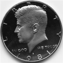 1981-S KENNEDY HALF DOLLAR-PROOF DCAM