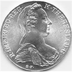1780 RESTRIKE AUSTRIA MERIA THERESA THALER-BU