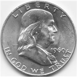 1960-D SILVER FRANKLIN HALF-BU