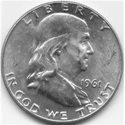 1961-D SILVER FRANKLIN HALF-BU