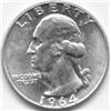 1964-D SILVER WASHINGTON QUARTER-BU