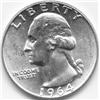 1964-P SILVER WASHINGTON QUARTER-BU