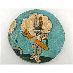 WW2 USAAF BUGS BUNNY BOMB SQUADRON PATCH - Canvas