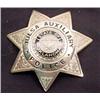 Image 1 : OBSOLETE TULSA AUXILIARY POLICE BADGE - Maker Mark