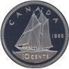 Image 1 : 1988 Ultra Heavy Cameo Proof 10 cents