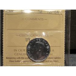 1952 5 cents ICCS MS64