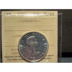 1957 50 cents ICCS PL65