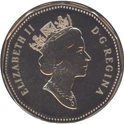 1999 Specimen LOONIE dollar Reflief cameo design