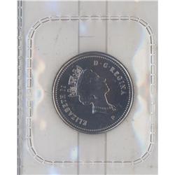 1999P 5 cents THIS coin is a TEST coin MINTAGE 20000