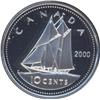 Image 2 : 2000 92.5% SILVER Proof Ultra Heavy Cameo 10 cents