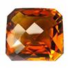 38.20ct Love Square Checker Cut Golden AAA Citrine Appraisal Estimate $7640 (GEM-22961)