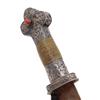 Image 3 : Antique Tibet Hand Tooled Silver Dagger & Scarab (ANT-558)